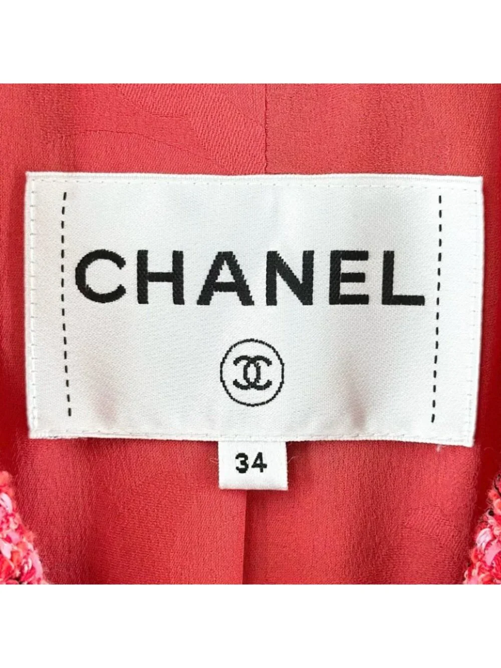 Chanel AW Jacket Cotton Red 34